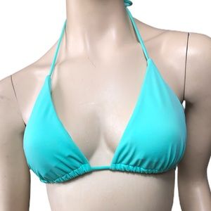 L/34D VICTORIAS SECRET AQUA BIKINI TOP